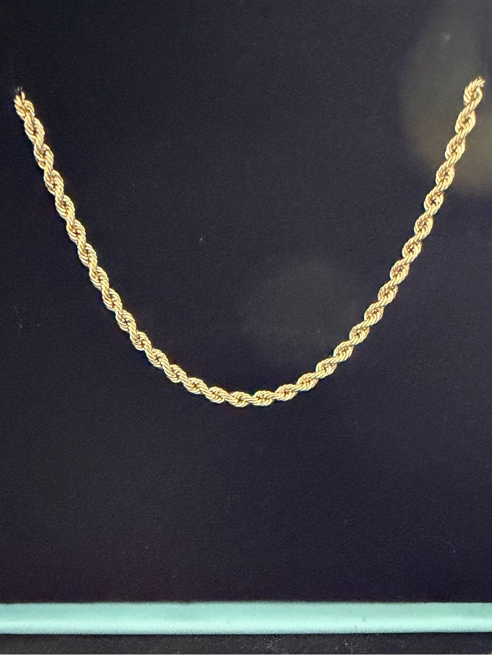 10K Real Gold Rope Bracelet • 7”